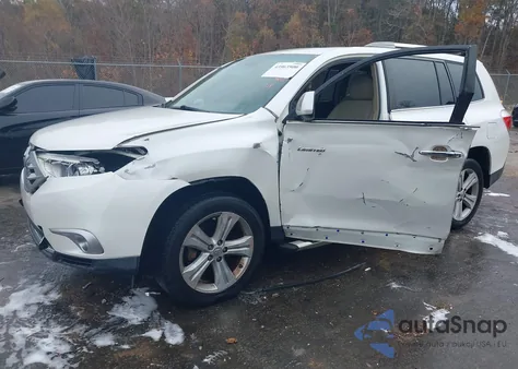 2012 Toyota Highlander Limited V6 z USA, uszkodzony, nr VIN 5TDYK3EH1CS053305